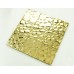 Gold Stainless Steel Backsplash with Base Metal Brick Random Pebble Mosaic Patterns Wall Tiles S6708