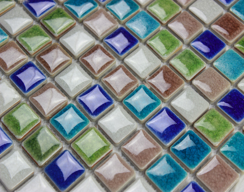 porcelain tile snowflake style mosaic wall tiles