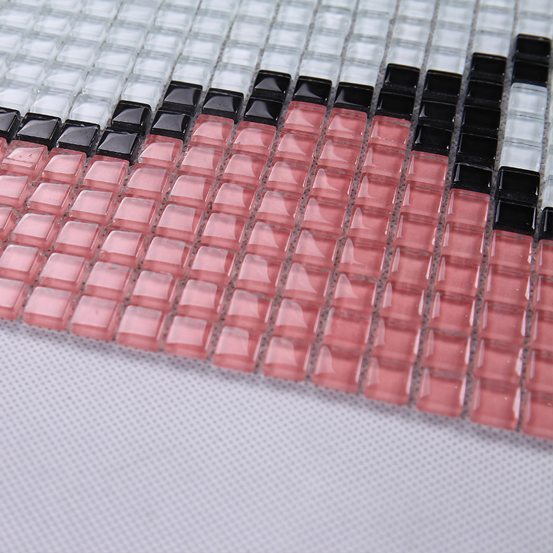 crystal glass tile glazed vitreous mosaic wall tiles  