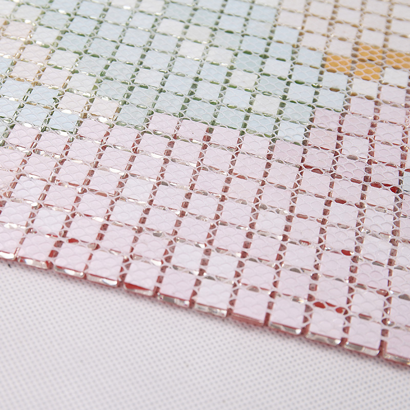 back of glass mosaic tile pattern design mesh mounted 