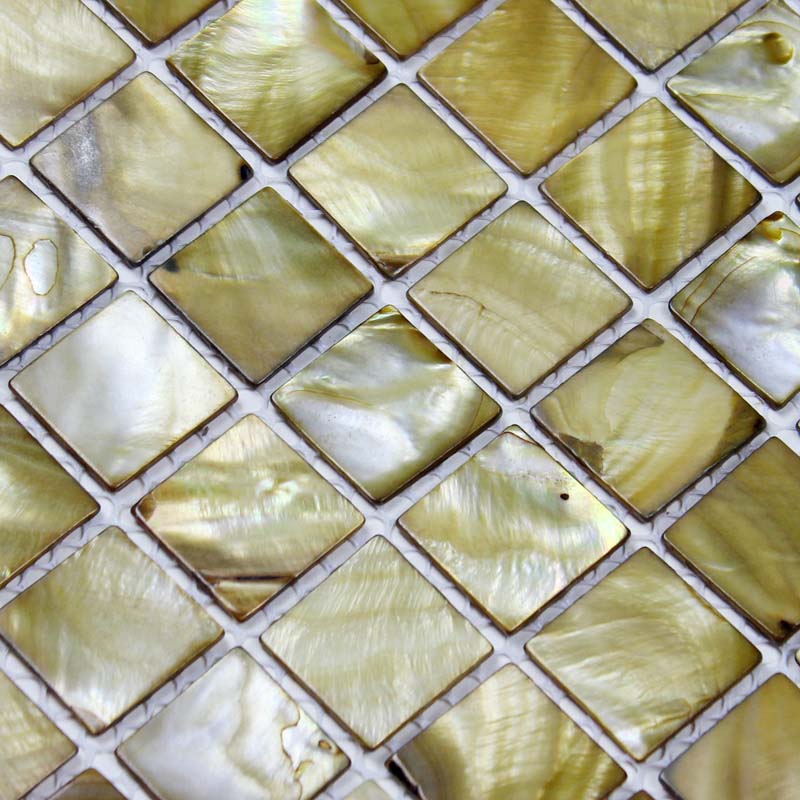 mother of pearl shell mosaic tile details