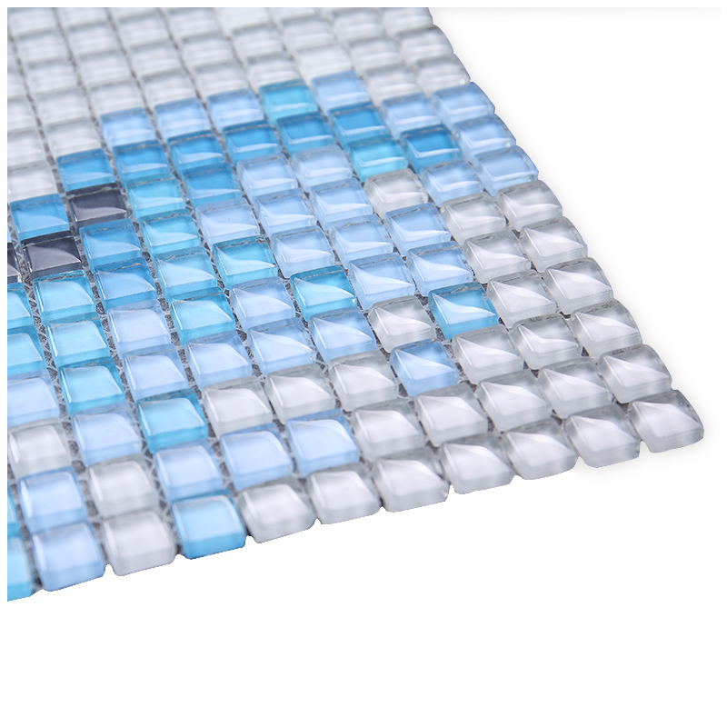 crystal glass tile frosted vitreous mosaic wall tiles