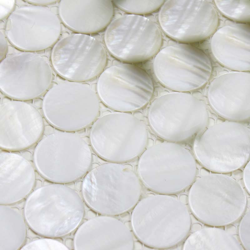 mother of pearl tile backsplash 