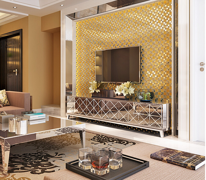 304 stainless steel tile bathroom wall stickers - c37