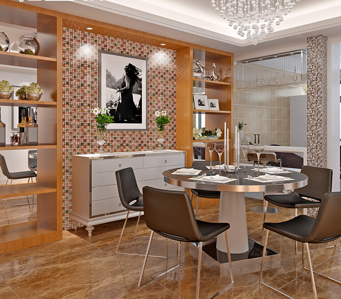 porcelain mosaic tile for dinner room wall stickers decoration 