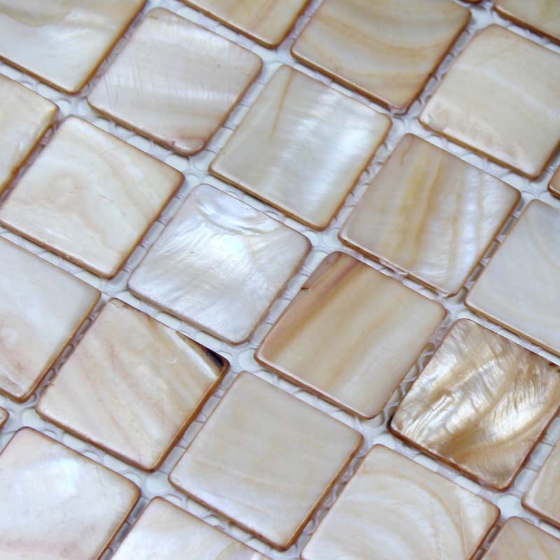 mother of pearl shell mosaic tile details