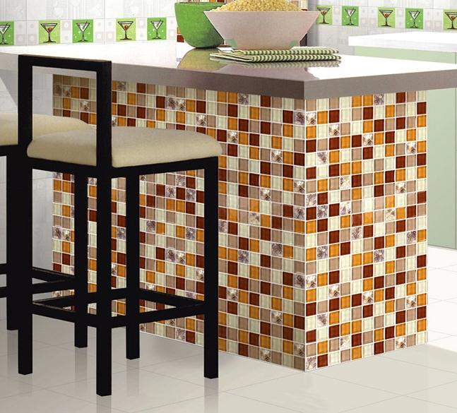 glass mosaic tile crystal TV backsplash  wall tiles  