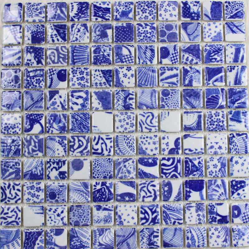 Porcelain Tile Snowflake Style Mosaic Art Design Wholes Porcelain Square Mosaic Tiles Design Tile Flooring Kitchen Backsplash Ad 777