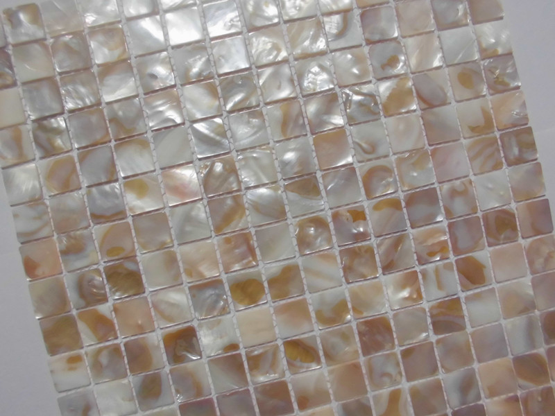 square shell mosaic wall tile backsplash kitchen