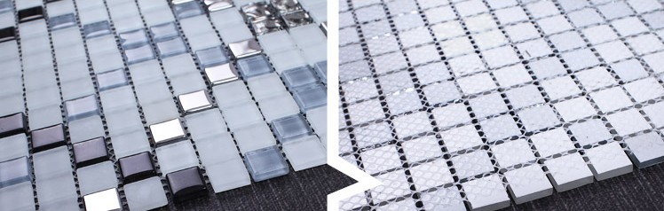 crystal glass tile glazed vitreous mosaic wall tiles  