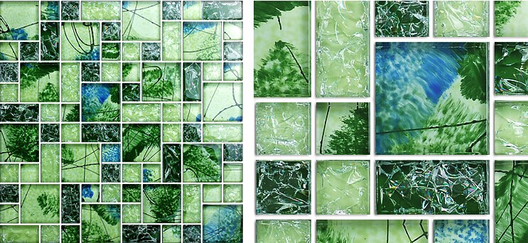 front of crystal glass tile vitreous mosaic wall tiles 