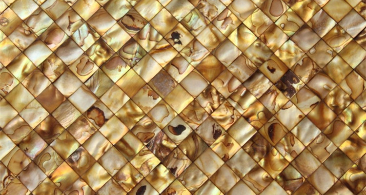 mother of pearl tile backsplash 
