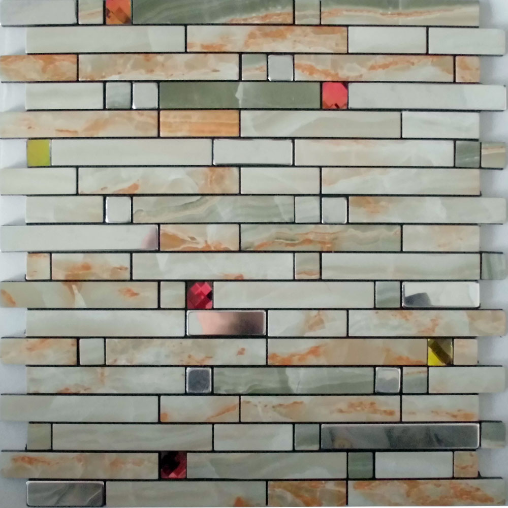 Adhesive Mosaic Tiles Strip Silver Aluminum Kitchen Backsplash Adhesive Mosaic Tiles Strip Silver Aluminum Kitchen Backsplash