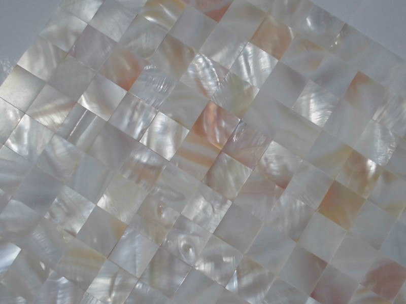 mother of pearl shell mosaic tile details