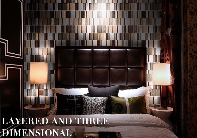 metallic mosaic tile  