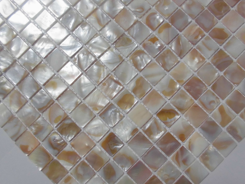 mother of pearl shell mosaic tile details
