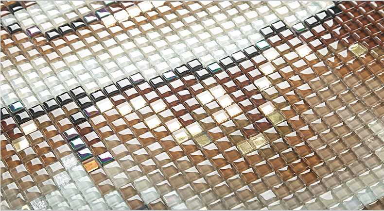 crystal glass mosaic tile puzzle tile wall backsplashes