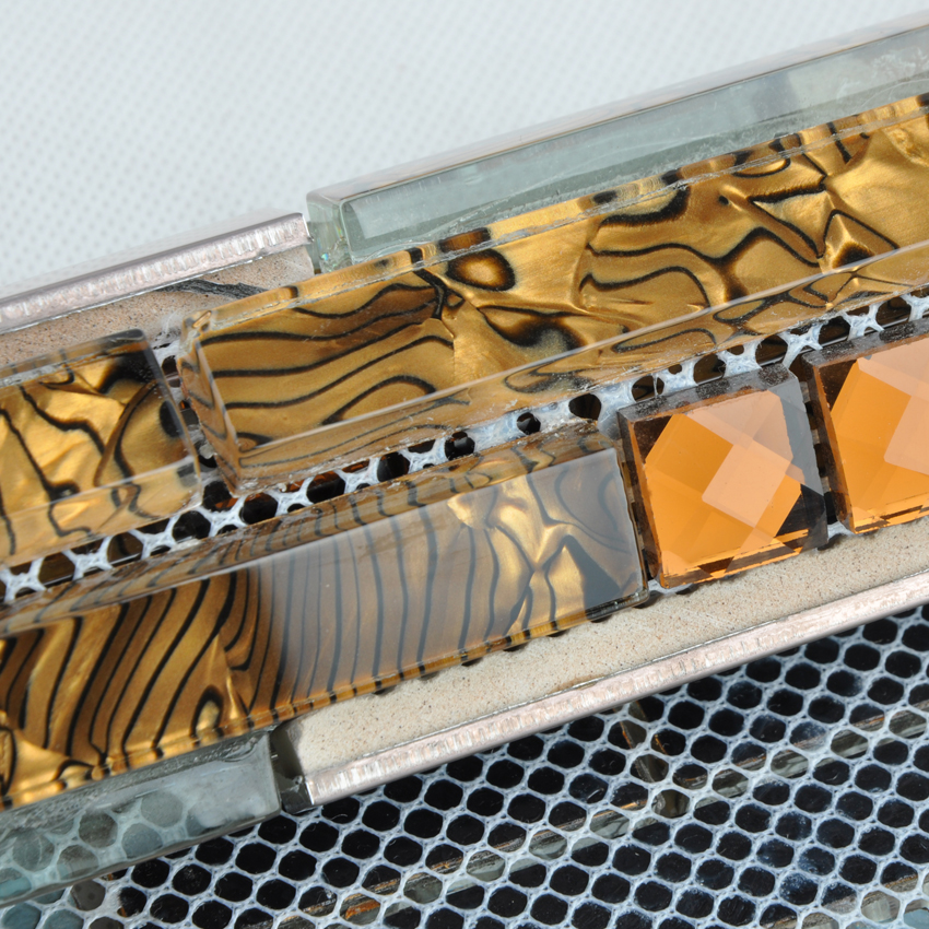 back of 304 stainless steel metal glass mesh mounted sheet - dd13