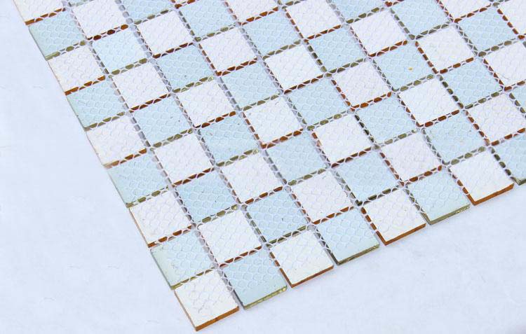 back of crystal glass tile vitreous mosaic art pattern wall tiles mesh mounted - mosa22