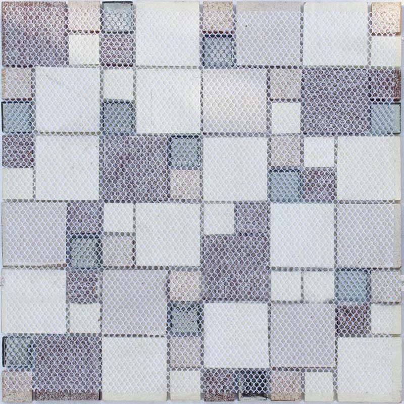 back of crystal glass tile vitreous mosaic art pattern wall mesh mounted tiles - blh016