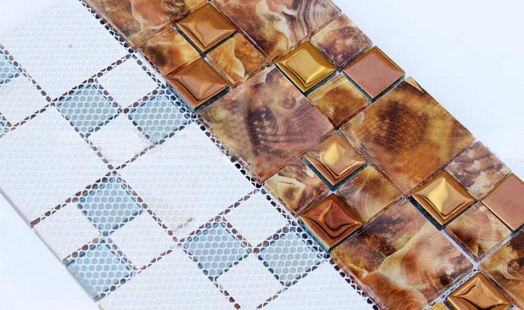 back of the glass mosaic tile - blh007