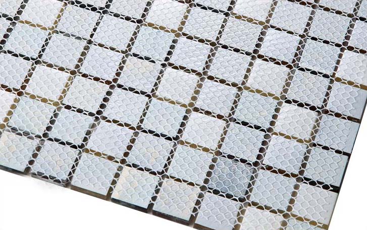 back of glass mosaic tile design mesh mounted - d151