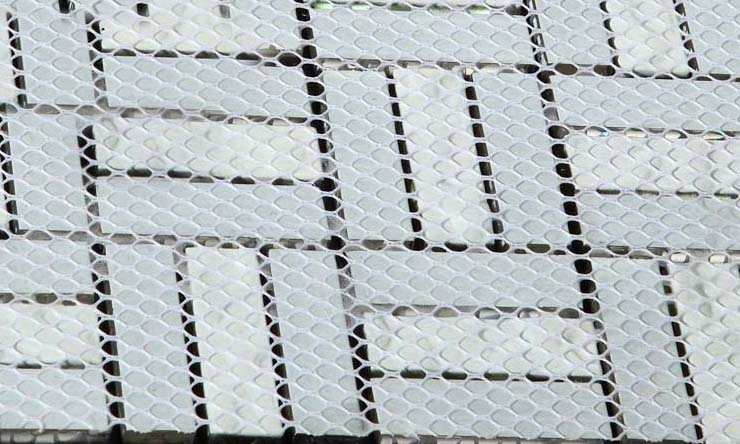 back of glass mosaic tile mesh mounted - d159