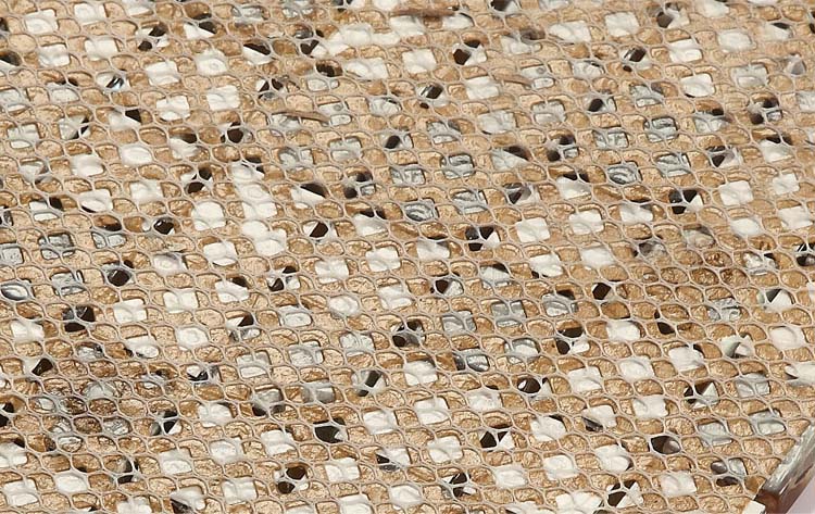 back of the crystal backsplash stone shell wall tile mesh mounted - 615