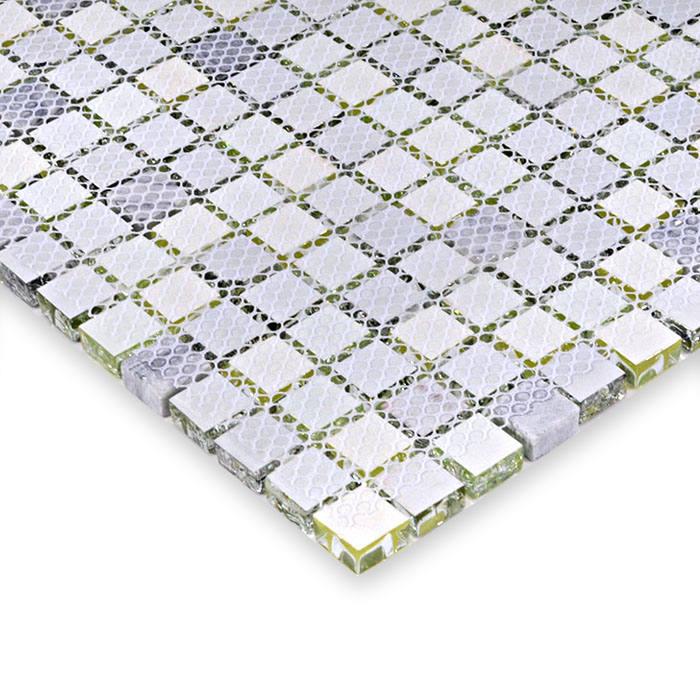 back of the glass mosaic tile - hm0003