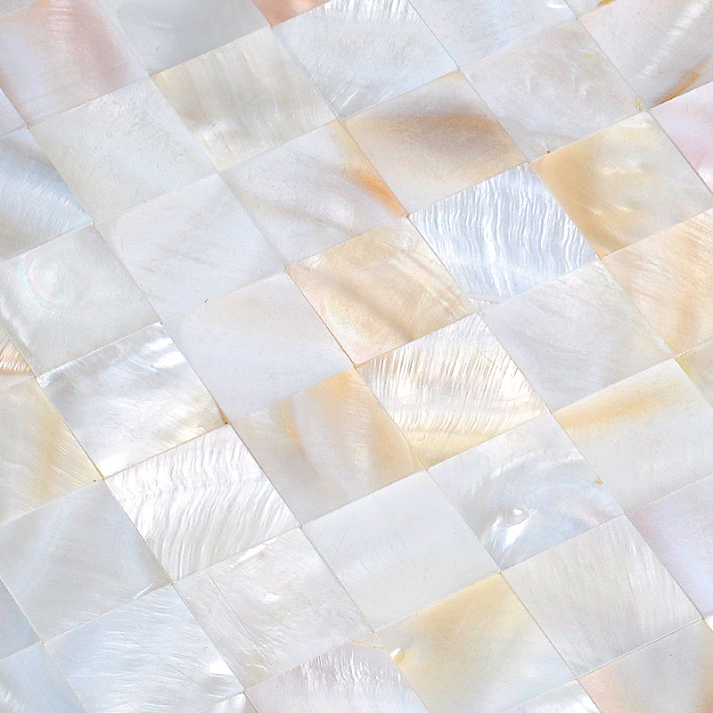 mother of pearl shell mosaic tile details