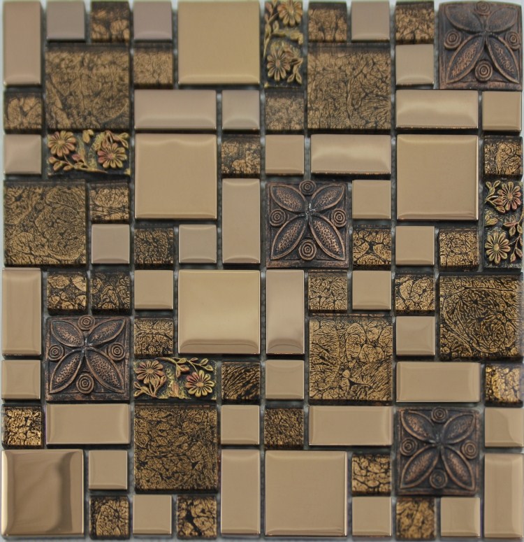 porcelain mosaic tile kitchen backsplash 