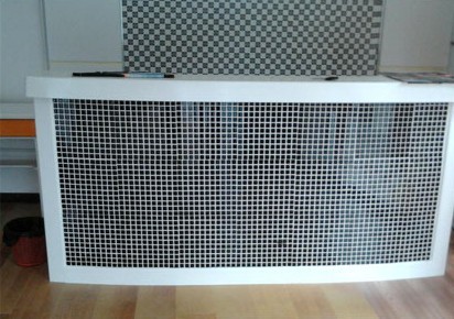 black-crystal-glass mosaic tile ofice reception backsplash wall tiles - sa061
