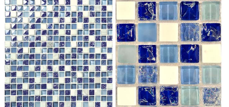 crackle glass mosaic tile - hm0004