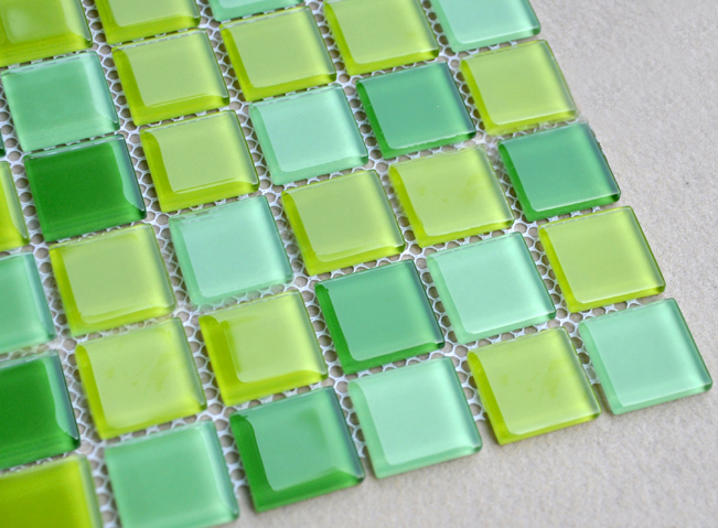 crystal glass mosaic tiles wall backsplash stickers - jkx03