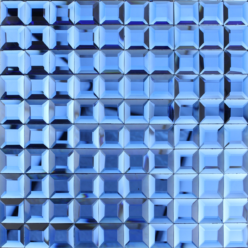 crystal glass tile blue vitreous mosaic wall tiles - kl919