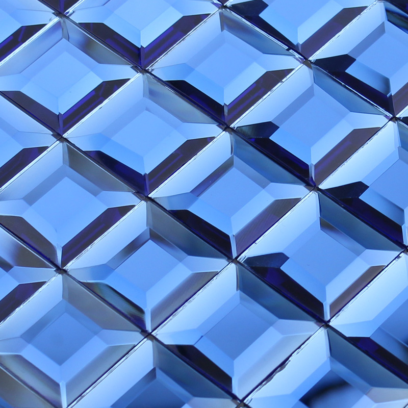 crystal glass tile blue vitreous mosaic wall tiles -kl919