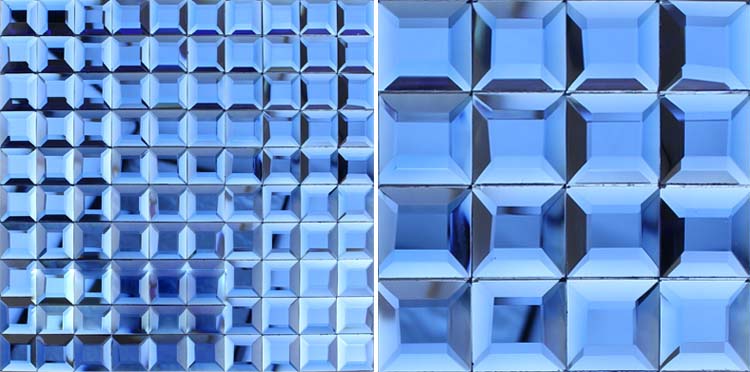 crystal glass tile blue vitreous mosaic wall tiles - kl919