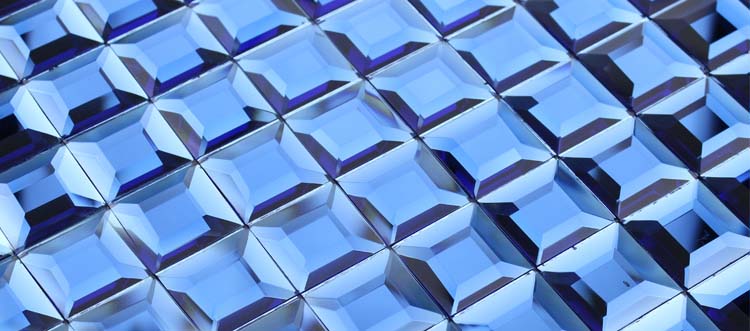 crystal glass tile blue vitreous mosaic wall tiles - kl919