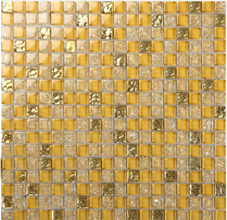 crystal glass tile vitreous mosaic wall ice crack tiles - l309