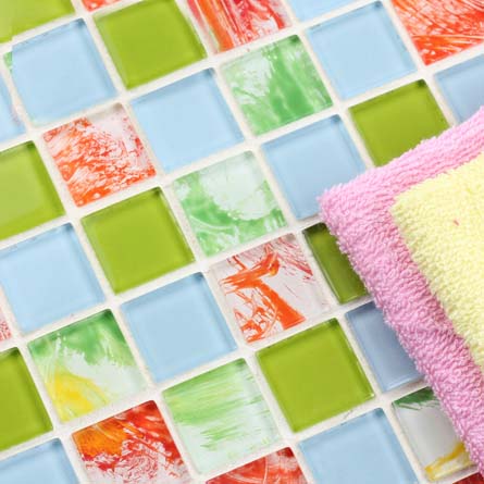 crystal glass tile vitreous mosaic wall tiles - hc033