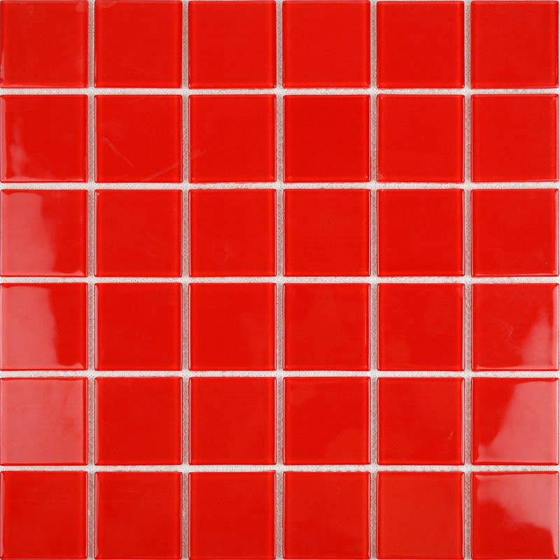 Wholesale Vitreous Mosaic Tile Crystal Glass Backsplash of Kitchen Design Bathroom Red Glass 