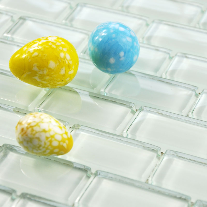 crystal glass tile vitreous white mosaic wall tiles - bs10