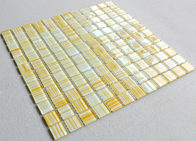 crystal glass tile mosaic wall stickers sheet - sjshh00