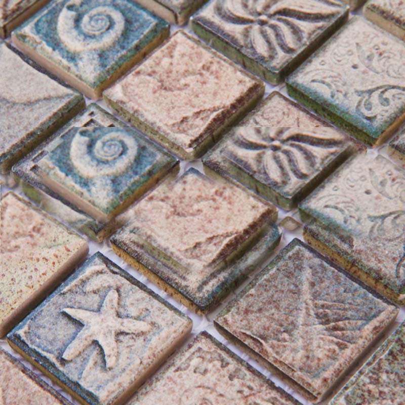 Wholes Glazed Porcelain Tile, Mosaic Floor Tile Sheets