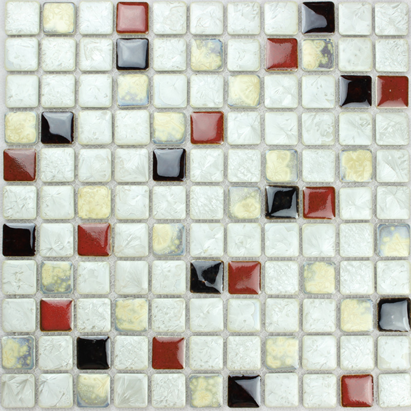 porcelain mosaic tile kitchen backsplash 