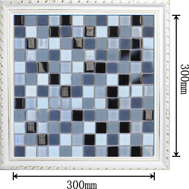 dimensions of the crystal glass mosaic  tile wall backsplash tiles - hbh01