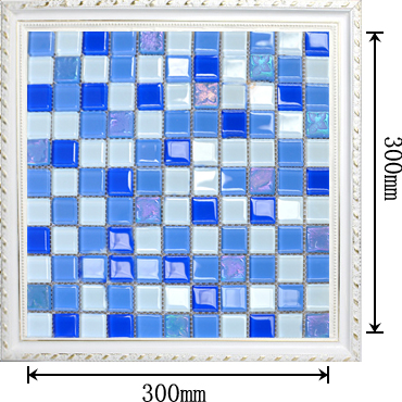 dimensions of the crystal glass mosaic tile backsplash wall stickers tiles sheet - lb032