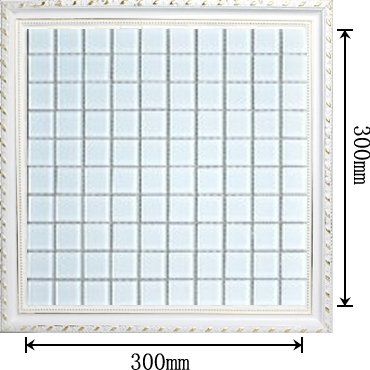dimensions of the white crystal glass mosaic tile backsplash wall stickers tiles sheet - sjb001