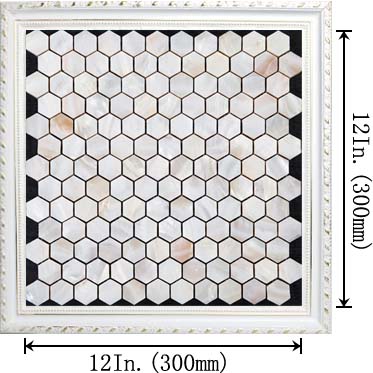 dimensions of fresh water mother of pearl tile backsplash - st039