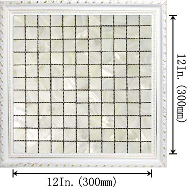 dimensions of fresh water mother of pearl tile - st048
